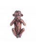 Inart Διακοσμητική Μαϊμού Πολυρητίνης Μπρονζέ 10.5x6.5x17cm  3-70-383-0038 