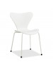 Καρέκλα Abee pakoworld PP-μέταλλο χρώμα λευκό