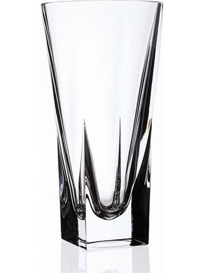 RCR Κρυστάλλινο Ποτήρι Νερού Σωλήνας Fusion Διάφανο 380ml Σετ Των 6