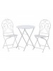 INART Σετ Τραπέζι Με 2 Καρέκλες Λευκό Κωδικός: 3-50-207-0091 3-50-207-0091