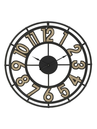 INART Μεταλλικό Ρολόι Τοίχου Μαύρο Κωδικός: 3-20-463-0012 Διαστάσεις: 60Χ4,5 Εκατοστά 3-20-463-0012